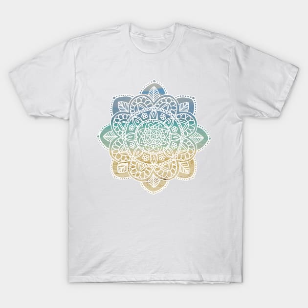 Beach Mandala T-Shirt by julieerindesigns